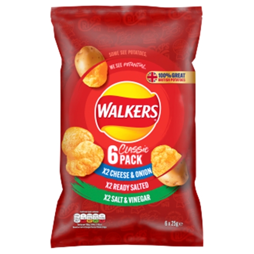 Walkers Crisps Variety 6 Pack - Northern Confectioners