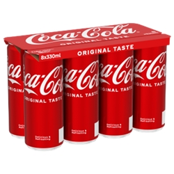 Coca Cola Coke 330ml 8 Pack