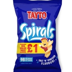 Tayto Spirals Salt & Vinegar £1