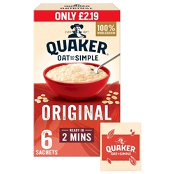 Quaker Oats So Simple Original 6 Pack £2.19