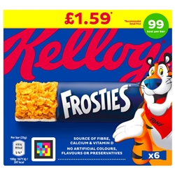 Kelloggs Frosties Ceral Bar 6 Pack £1.59