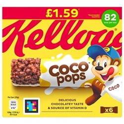 Coco Pops Cereal Bar 6 Pack £1.59