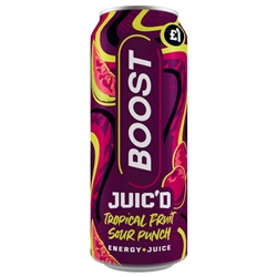 Boost Energy Juic'd Tropical Fruit Sour Punch £1.00