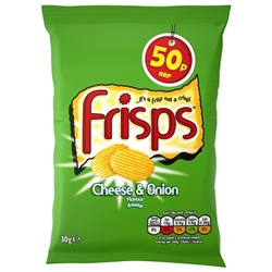 Frisps Cheese & Onion Crisps 50p